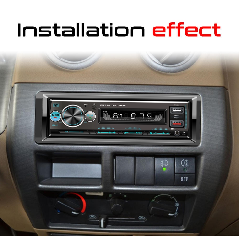 [Pioneer สไตล์เดียวกัน] เครื่องเล่น MP3 สำหรับรถยนต์แบบบลูทูธ 4x60W พอร์ต USB คู่ฟังก์ชันระบุตำแหน่งรถ พร้อมรีโมตคอนโทรล - รูปที่ 7