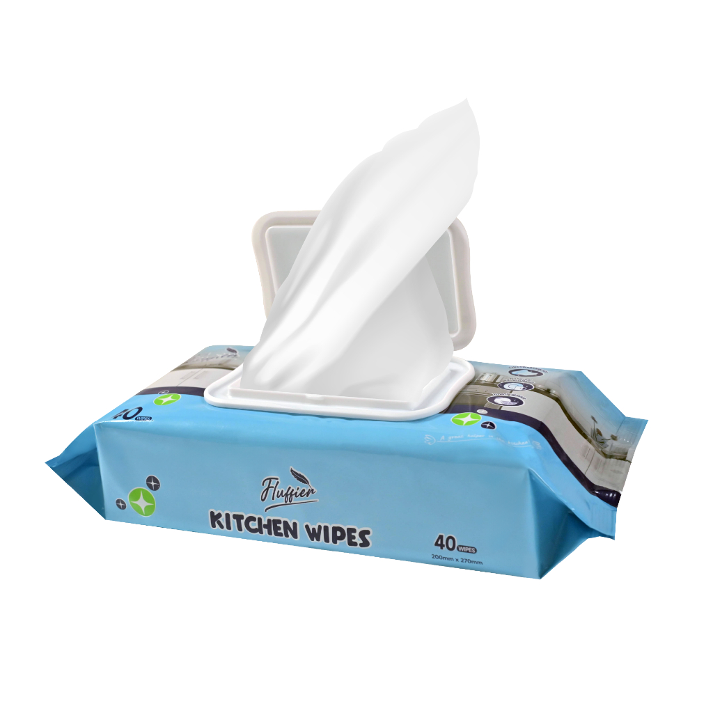 KITCHEN WIPES  ผ้าเช็ดทำความสะอาดครัว   กลิ่นเลมอนสดชื่น🍋