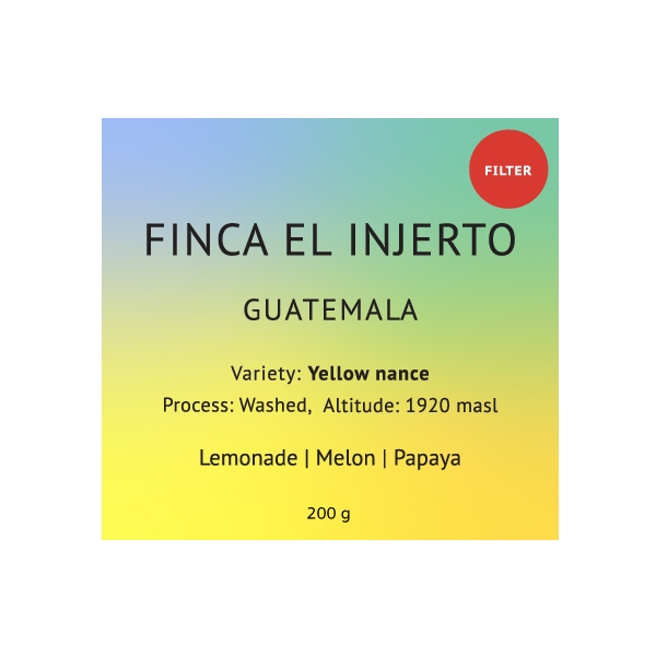 Finca El Injerto – Guatemala – Yellow nance varieties 200 G.  เมล็ดกาแฟคั่วอ่อน | เมล็ดกาแฟสำหรับชง Drip, Filter | Coffe