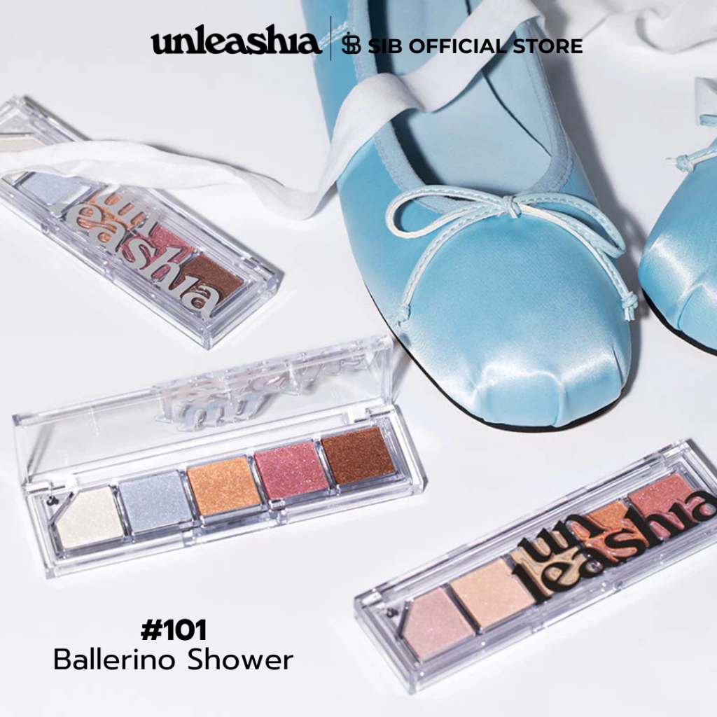 UNLEASHIA  Mood Shower Face Palette | พาเล็ตหน้าไฮไลต์–บลัชโกลว์ วาวใสแบบไอดอล เนื้อเนียนละเอียด ติดทน [SIB.SEO] รูปที่ 3