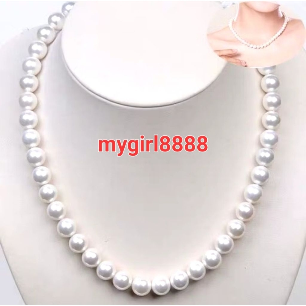 สร้อยคอมุกแฟชั่นเรียบง่าย  ปาร์ตี้ เครื่องประดับ งานสวย ตรงปก100%......