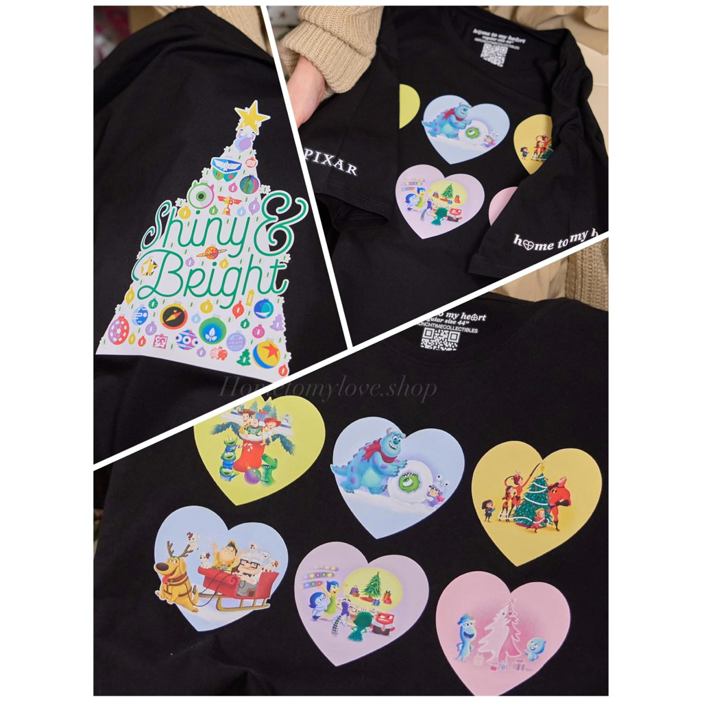 เสื้อยืด Home To My Heart Disney Merry Stitchmas (พร้อมการ์ด) ใหม่ในแพ็ค