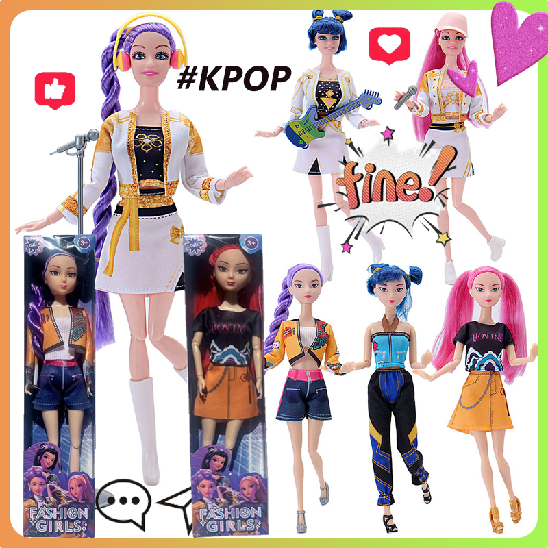 30 ซม.Kpop Demon Hunter ตุ๊กตา Lumi Mira Zoe ตุ๊กตาไวนิลของเล่นสาวคริสต์มาสของขวัญปีใหม่
