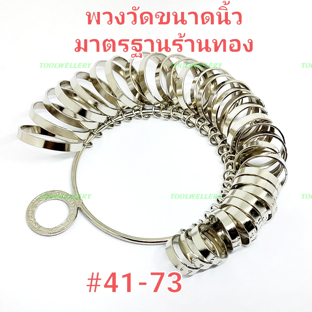 ที่วัดขนาดนิ้ว พวงแหวน อุปกรณ์วัดขนาดนิ้ว