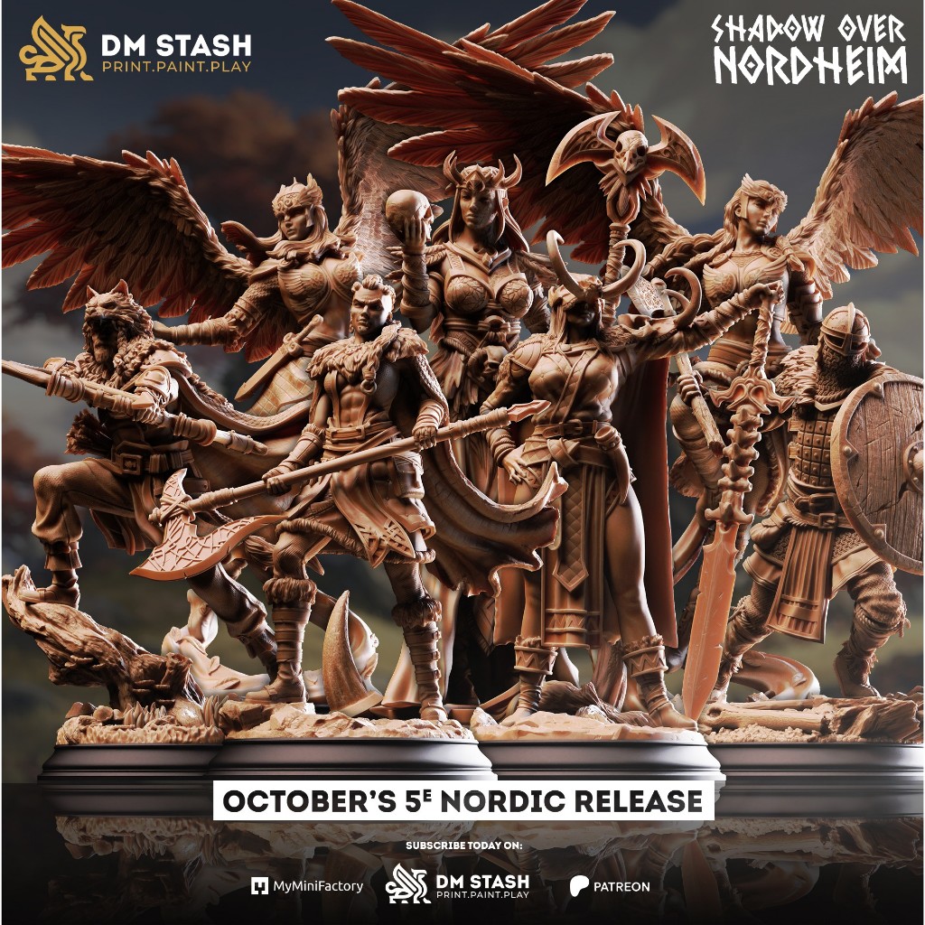 [ซื้อ 5 ฟรี 1] DM Stash - Shadow Over Nordhiem (DnD Miniatures)