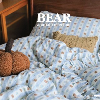 ผ้าปูลายน้องหมีแบร์ น่ารัก นุ่ม นุ่ม นิ่ม นิ่ม ด้วยงานผ้าฝ้า…