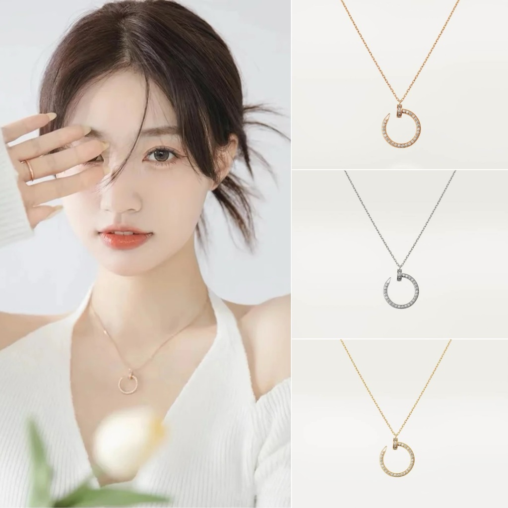 【พรีออเดอร์ 15 วัน】RRR Juste un Clou สร้อยคอหมุดมินิ เงินแท้ 925 ชุบทองหนา 18K