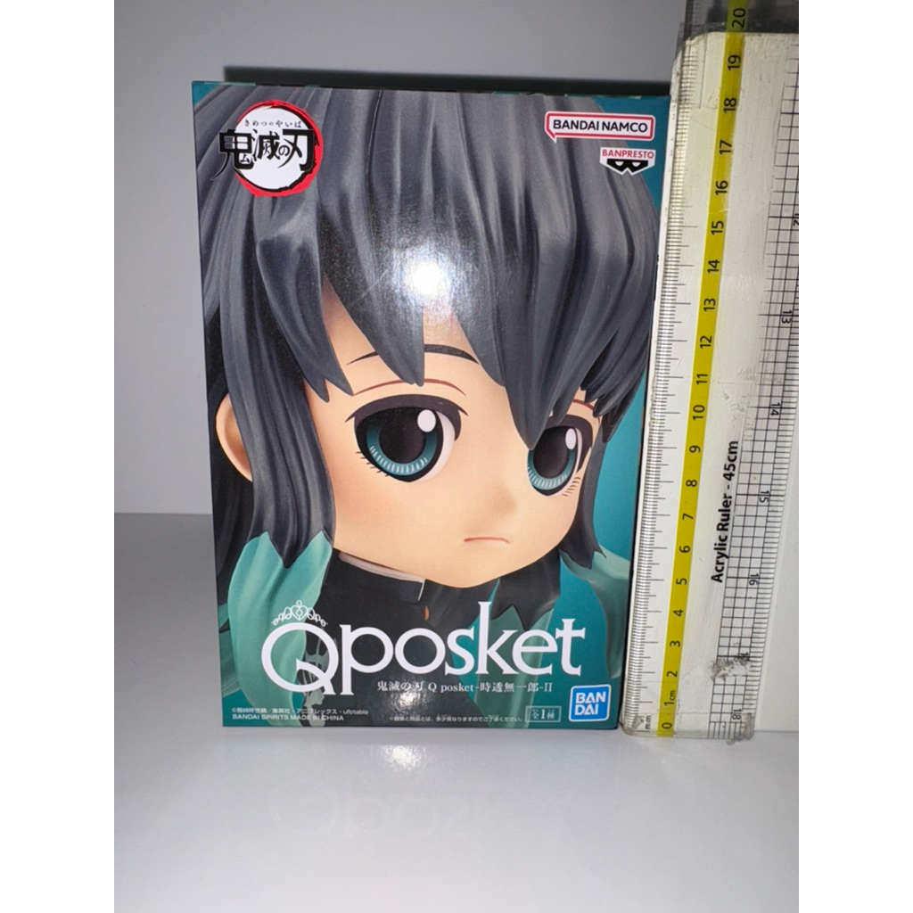Qposket ดาบพิฆาตอสูร Kimetsu no Yaiba - Tokito Muichiro II แท้ มือ 1 กล่องบุบเล็กน้อย