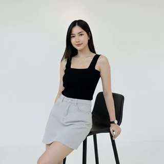 🍒Ninamee มาใหม่ เสื้อกล้ามคอเหลี่ยมรุ่นเต็มตัว อก28-40 นิ้ว เสื้อกล้ามไหมพรมคุณภาพดี เป็นทรง #NN43