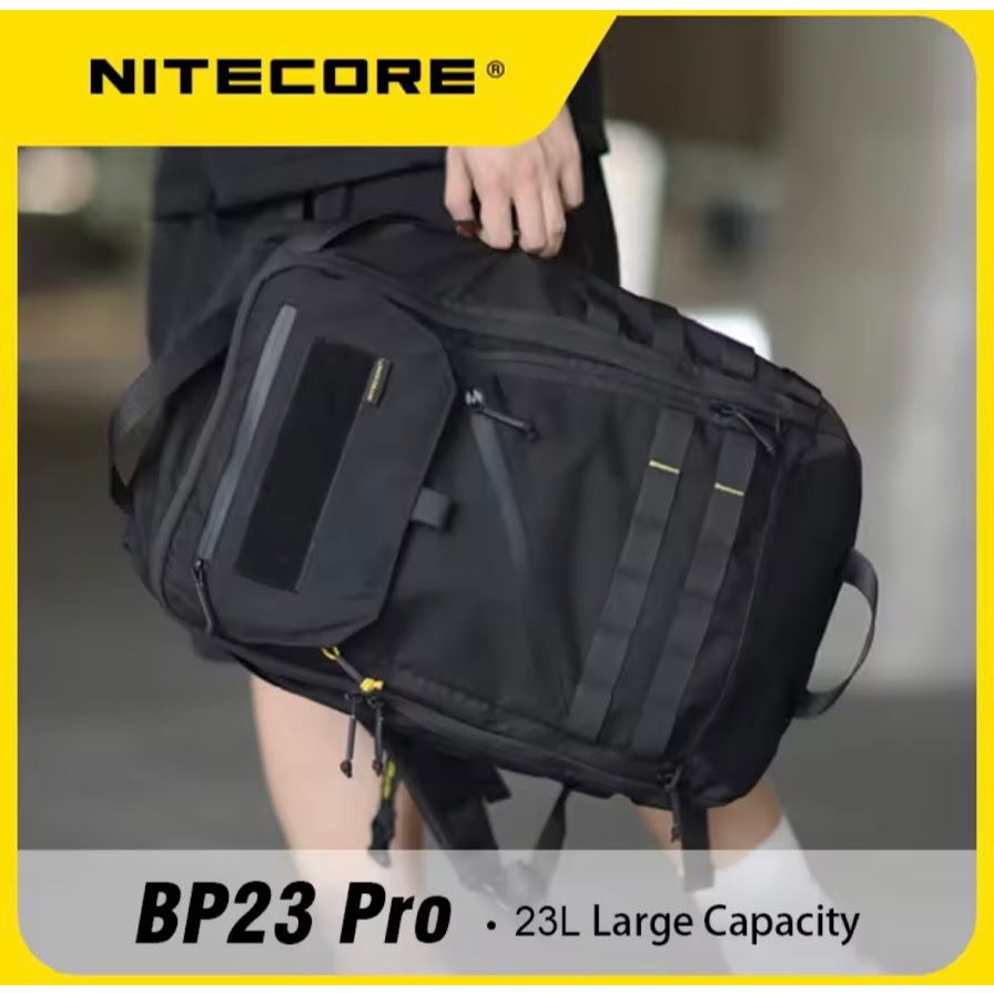 NITECORE BP23 PRO กระเป๋าเป้สะพายหลังอเนกประสงค์กระเป๋าเดินทาง Wearproof กระเป๋าเป้สะพายหลังไนลอน