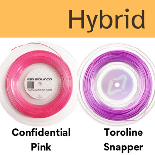 เอ็นเทนนิสไฮบริด Solinco Confidential Pink / Toroline Snappe…