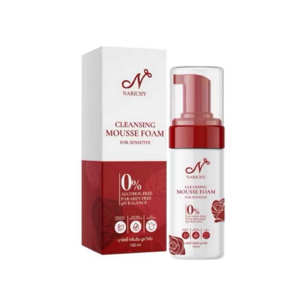 คลีนซิ่ง มูสโฟมนาริชชี่ Narichy Mousse Foam มูสโฟมทำความสะอาดจุดซ่อนเร้น 100ml.