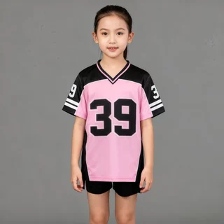 Beryl kids🌸เสื้อยืดเด็ก🎀เสื้อแขนสั้นลำลอง สำหรับเด็กชายและเด็กหญิง พิมพ์ลายตัวเลข คอวี สไตล์ฮิปฮอป แห้งเร็ว ฤดูร้อน