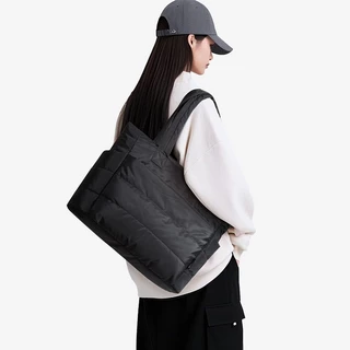BAGLOOM สุภาพสตรีกระเป๋าสะพายขนาดใหญ่ กระเป๋าสะพายกระเป๋าด้านหน้า Tote Bag สําหรับผู้หญิง