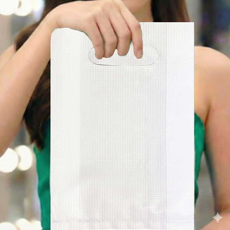 ตราเด็กดีถุงบูติดขนาด5+1x9นิ้วหนา.06มิลเนื้อถุงขาวจำนวน1มัด/10ห่อ/50ใบ