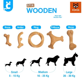 [ส่งฟรี🇹🇭] FOFOS กระดูกสุนัข Wooden Stix ไม้กัด สุนัข ของเล่นหมา Dog Wood Bone CleverPet