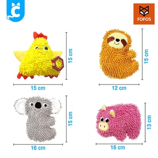 [ส่งฟรี🇹🇭] FOFOS ของเล่นสุนัข ตุ๊กตาบีบมีเสียง ของเล่นหมาขัดฟัน ตุ๊กตาผ้า Dog Toy CleverPet