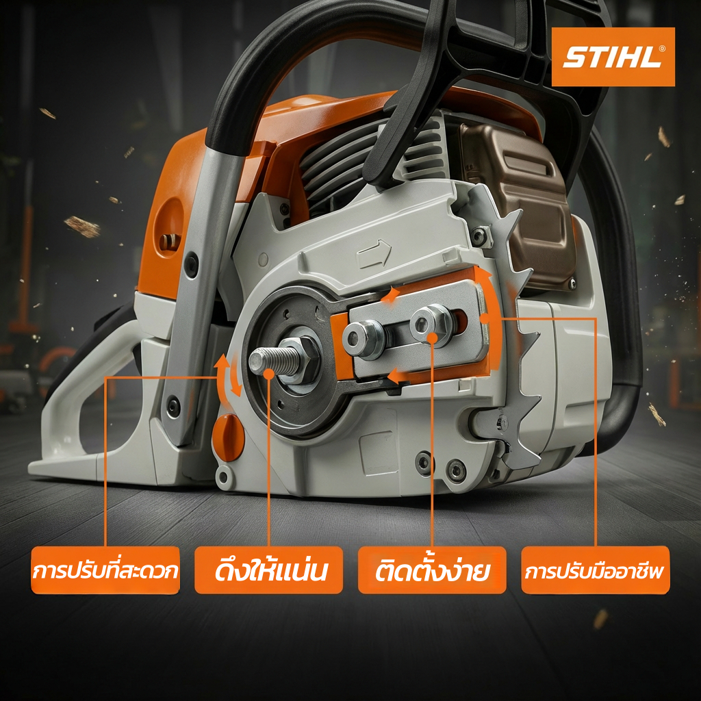 STIHL เลื่อยยนต์ 5200 เลื่อยน้ำมัน น้ำมันเบนซินเลื่อยโซ่แรงม้าสูง 11.5นิ้ว  ตัดง่าย Unmached ความทนทาน - รูปที่ 3