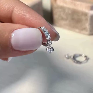 🎀มีส่งด่วน🎀 ต่างหูเงิน ต่างหูห่วง พร้อมส่ง/1คู่