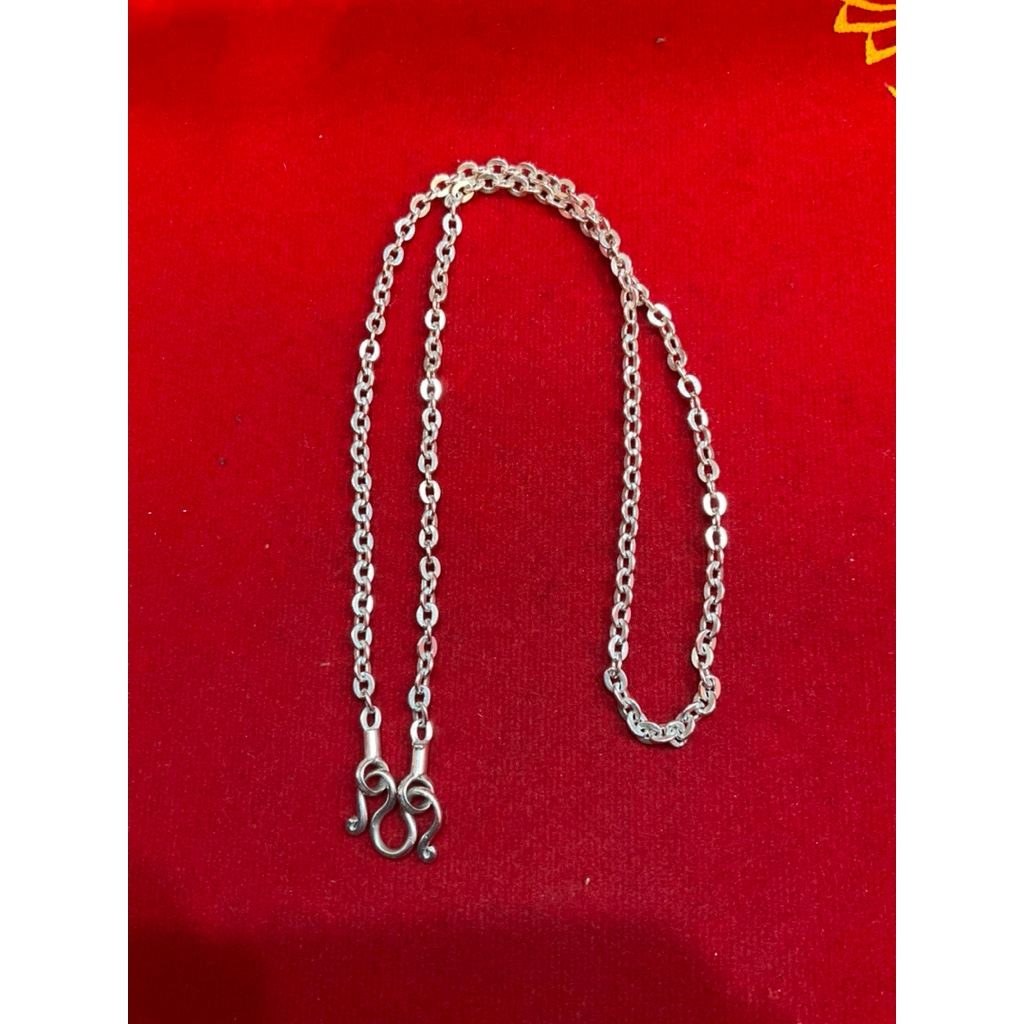 สร้อยคอเงินแท้92.5% สร้อยคอเงินลายโซ่coขนาด3มิล เงินแท้ทั้งเส้น