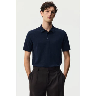 H&M(เอชแอนด์เอ็ม) เสื้อโปโลทรงปกติ Men Regular Fit Polo shirt 1321917_1
