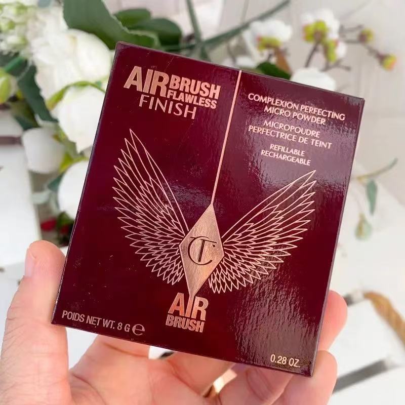 Charlotte Tilbury Airbrush Flawless Finish Powder 8g แป้งพัฟเซ็ตเมคอัพ คุมมัน ของแท้ 100% ราคา ถูกที่สุด ดีลบีเคเค แกลเลอรีภาพที่ 4