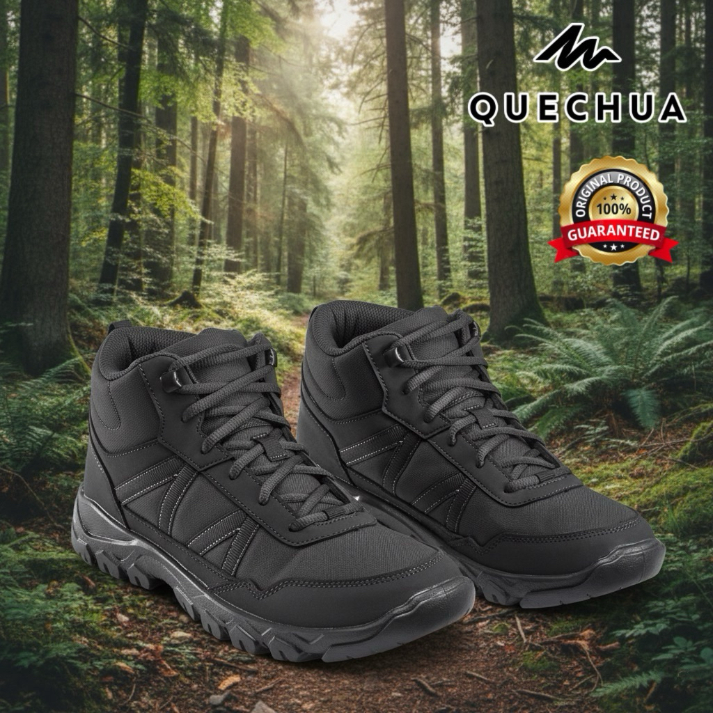 รองเท้าเดินป่าหุ้มข้อสำหรับผู้ชาย “มีไซส์ 39-45“ รุ่น NH100 QUECHUA