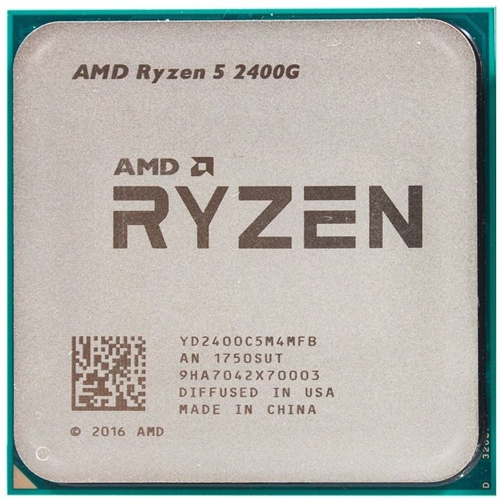 ซีพียู CPU AMD Ryzen 5 2400G 3.6GHz turbo 3.9GHz [AM4] (4คอ8เทรด) ฟรีซิลิโคน1ซอง R5 2400G USED