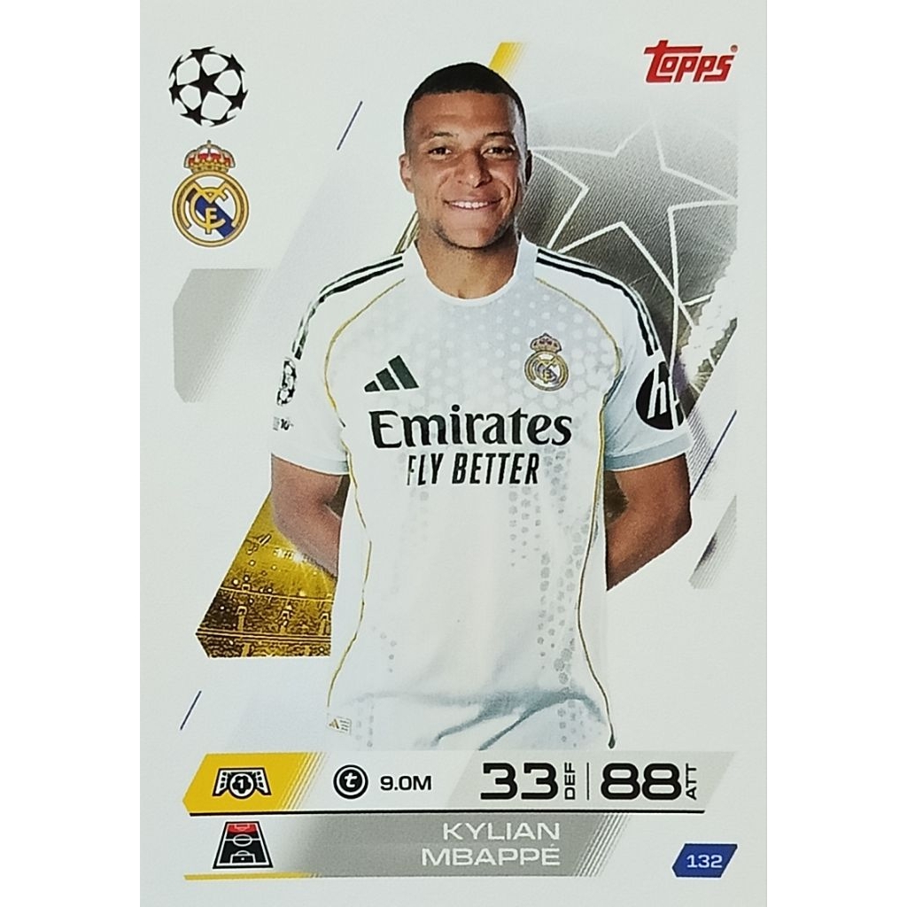 Card Topps Match Attax Champions League 2025/26 | KARTE 132 KYLIAN MBAPPE