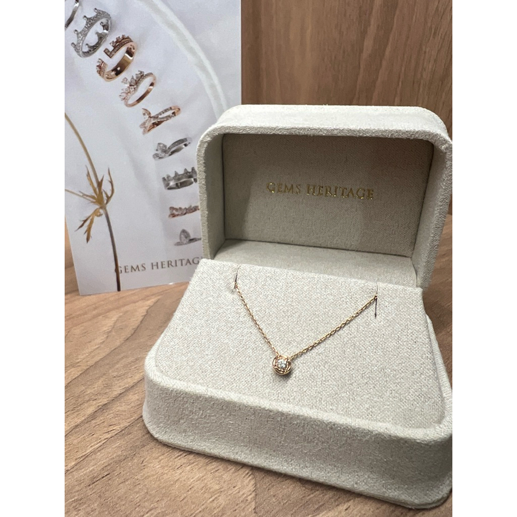 สร้อยทอง 18k พร้อมจี้เพชรแท้ 18k
