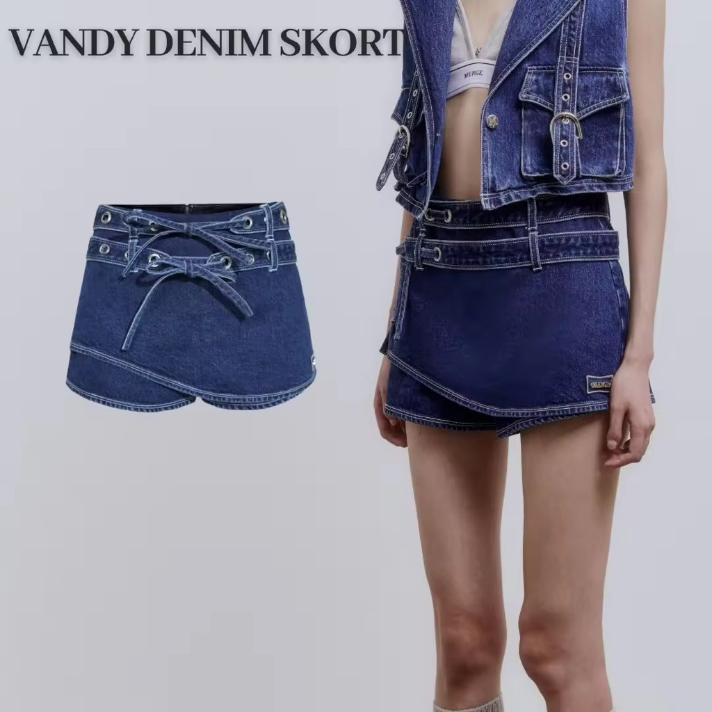 💢พร้อมส่ง💢Merge Denim กางเกงยีนส์ เดรสไหมพรม ของแท้💯