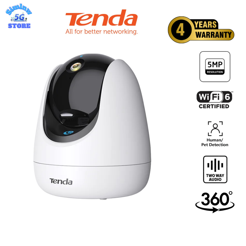 (มีส่งด่วน) Tenda CP7/CH3/CH9 Pan&Tilt Camera กล้องวงจนปิด Indoor/Outdoor Wi-Fi กันน้ำ 3MP/5MP/6MP