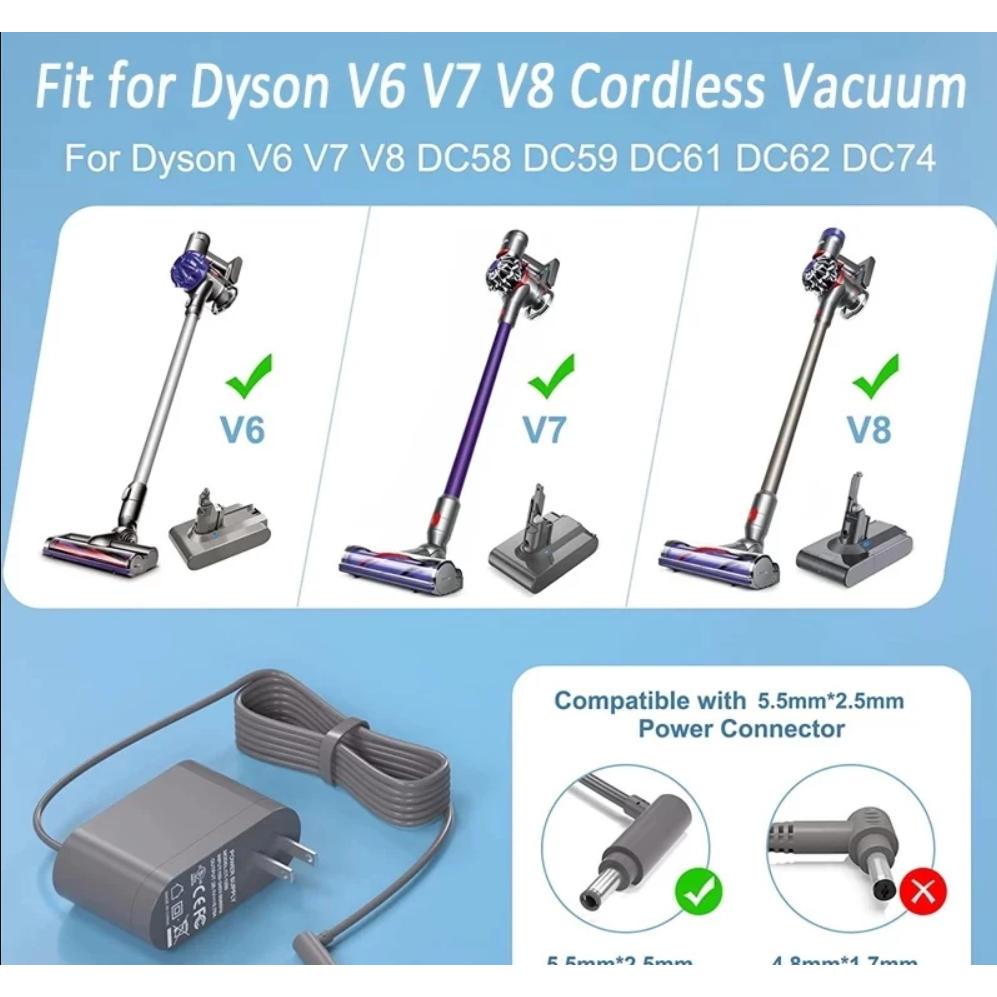 เครื่องดูดฝุ่นแบตเตอรี่ Charger สำหรับ Dyson v9 V10 V11 เครื่องดูดฝุ่นเปลี่ยนแบตเตอรี่ Charger 26.1V