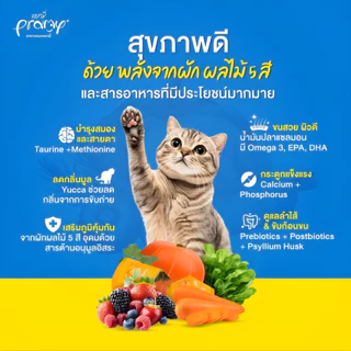 [N/L] [ยกแพ็ค 8 ถุง] Pramy carnivore พลามี่ อาหารแมวเม็ด เกรดพรีเมี่ยม แบบยกแพ็ค (800-1kg×8)