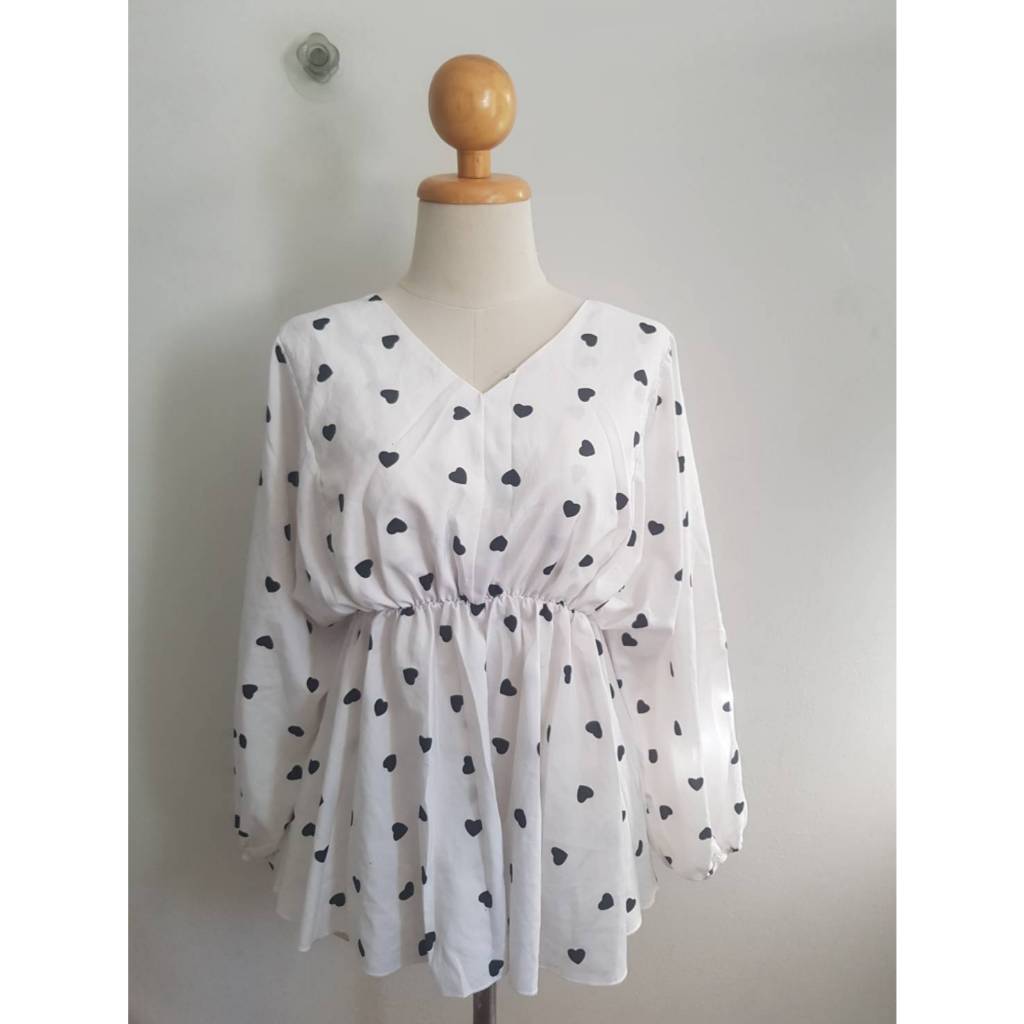 WL-Lเสื้อโพลีเอวและปลายแขนจั๊มคอวี F/28/26