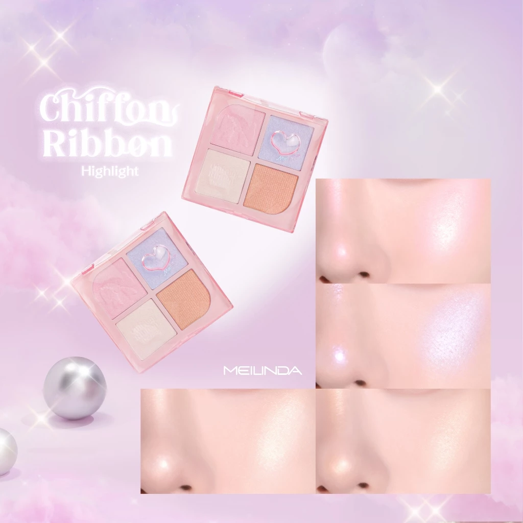 MEILINDA Chiffon Ribbon Blush พาเลท+คอนทัวร์+ไฮไลท์ ครบชุด thumbnail 10