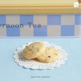 S&P Quattro Cookies เอส แอนด์ พี ควอตโตรคุกกี้ กล่องโลหะ ของขวัญพรีเมียม คุกกี้ 4 รส 240กรัม