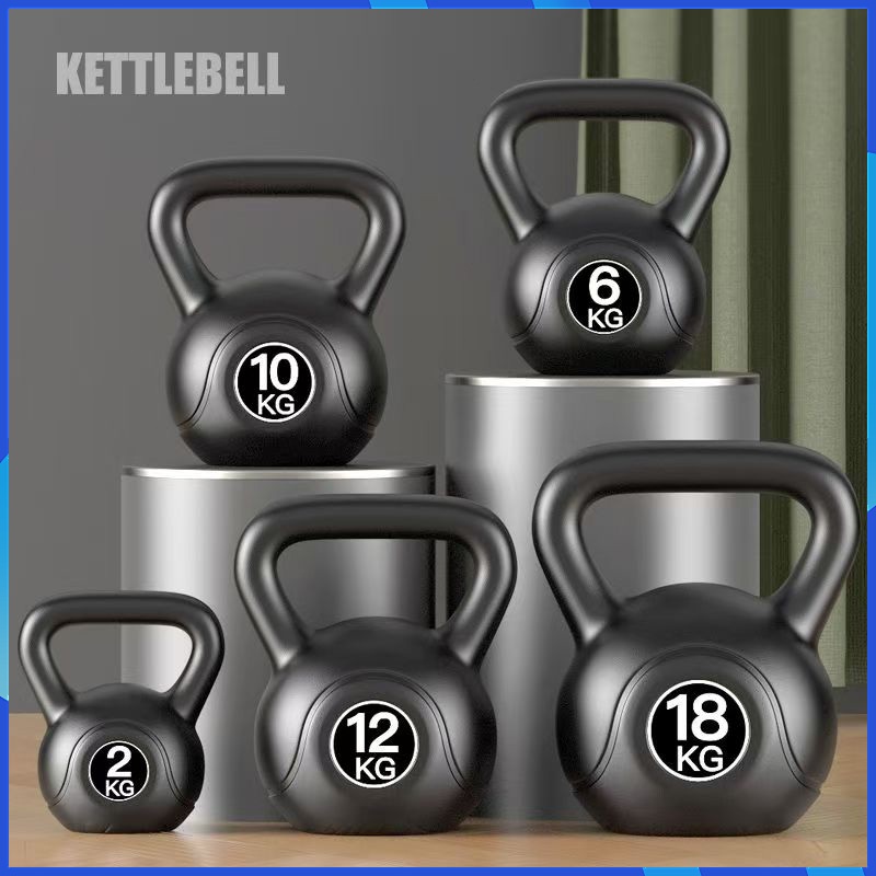 【HOT SALE】เคตเทิลเบล 2/4/6/8/10/12KG Kettlebell Dumbbell ดัมเบลสวิงพร้อมด้ามจับ ดัมเบลยกน้ำหนัก การฝึกสควอท จัดส่งเร็ว