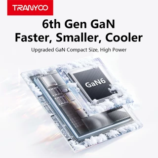 TRANYOO US10 TIS Certified 4-Port 100W GaN Ultra-Fast Charger with Digital Display; GaN Charger 240W Charging Cable