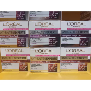 L’oreal Paris Anti-Falten Experte stärkende Pflege ขนาด 50ml ครีมบำรุง วัย 55ปี แท้100%
