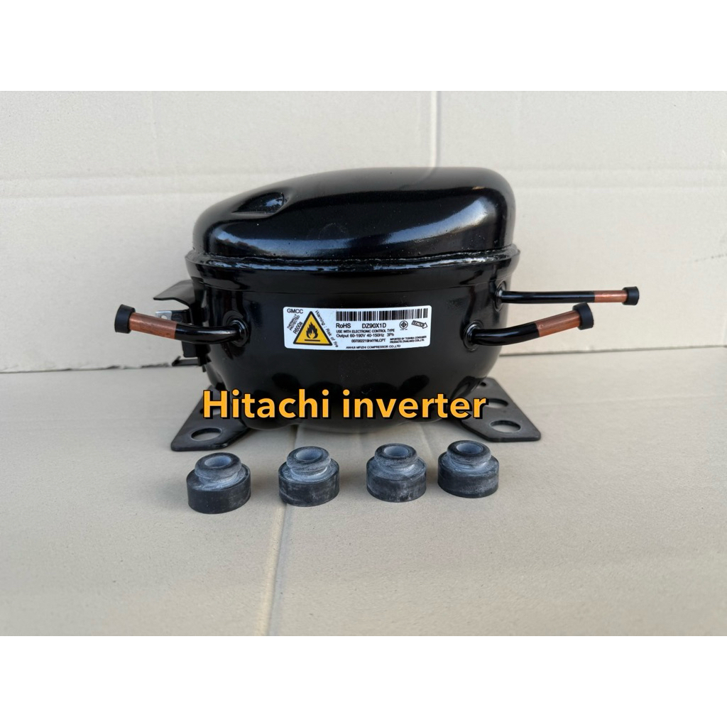 คอมเพรสเซอร์ ตู้เย็น HITACHI inverterใช้กับ DZ90X1D อินเวอร์เตอร์(คอมพ์ใหม่ มีน้ำมันคอมพ์พร้อมใช้งาน
