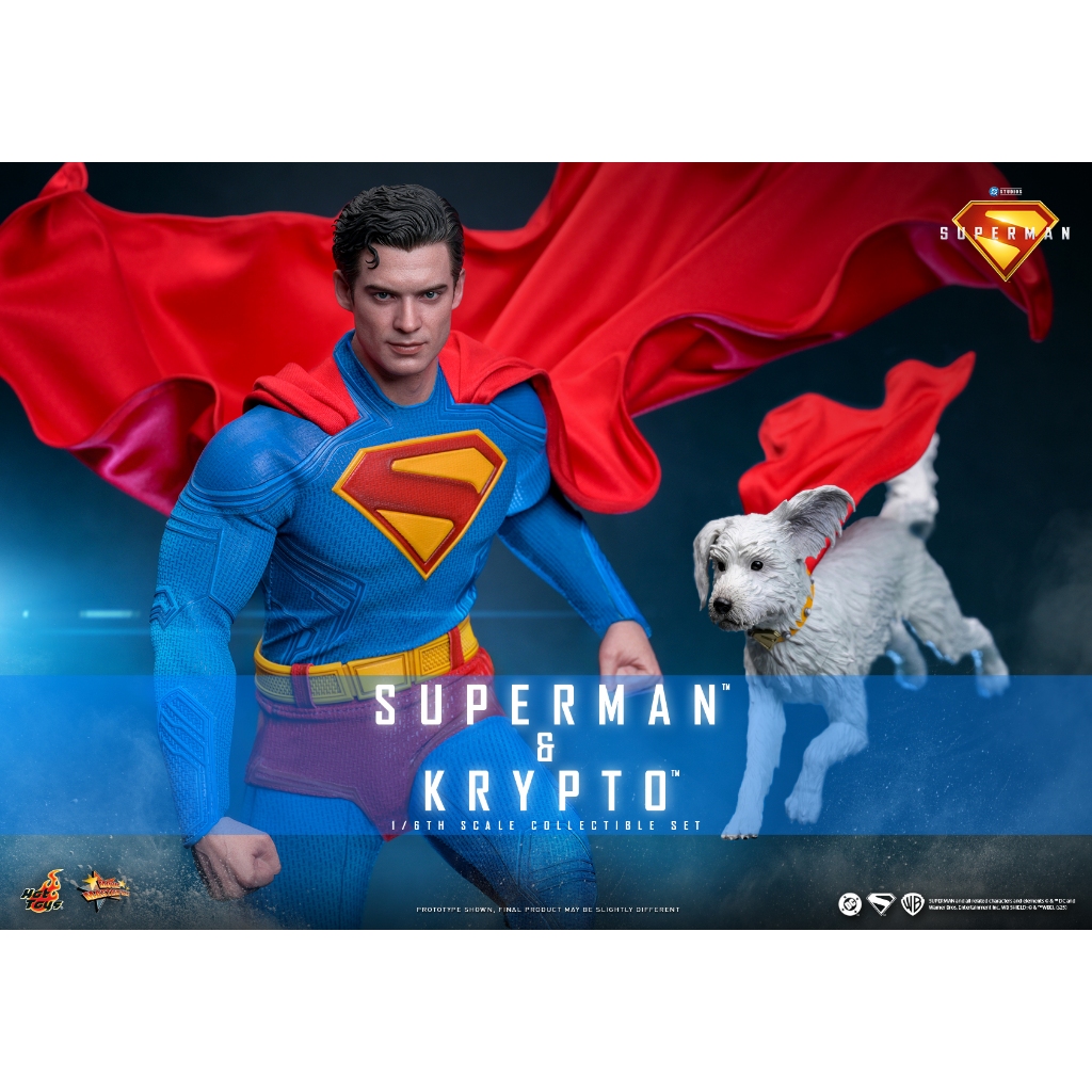 🕊️พร้อมส่ง ลิขสิทธิ์แท้ Hot Toys MMS812 Superman - Superman & Krypto