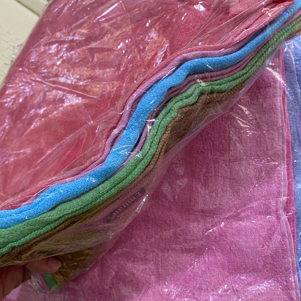 ผ้าเช็ดหน้าคอตต้อนคละสีพื้น ยกโหล12ผืน ขนาด12x12นิ้ว - รูปที่ 5