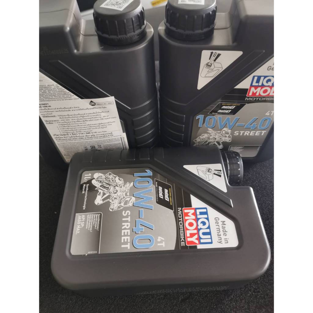 ชุดถ่ายน้ำมันเครื่อง LIQUI MOLY 10W-40 3 ลิตร ฟรีกรองน้ำมันเครื่อง FR-164 สำหรับ BMW F700 GS F750 GS