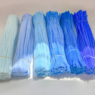 （100pcs ） ลวดกํามะหยี่ DIYสร้างสรรค์งานประดิษฐ์ต่างๆ สําหรับงานฝีมือ สีสันสดใส