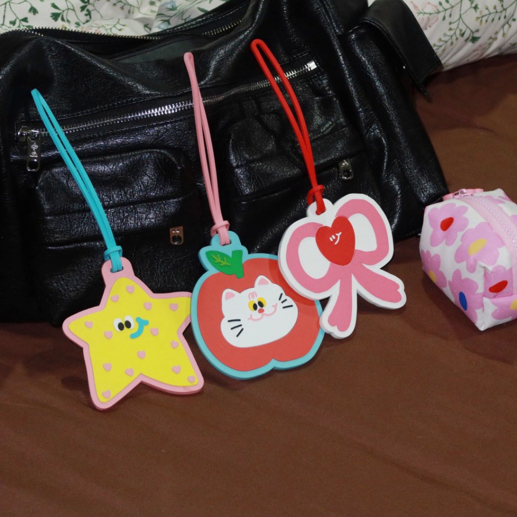 amuse.stuff-luggage tag rubber ที่ห้อยกระเป๋าเดินทางแบบยางลายน่ารัก