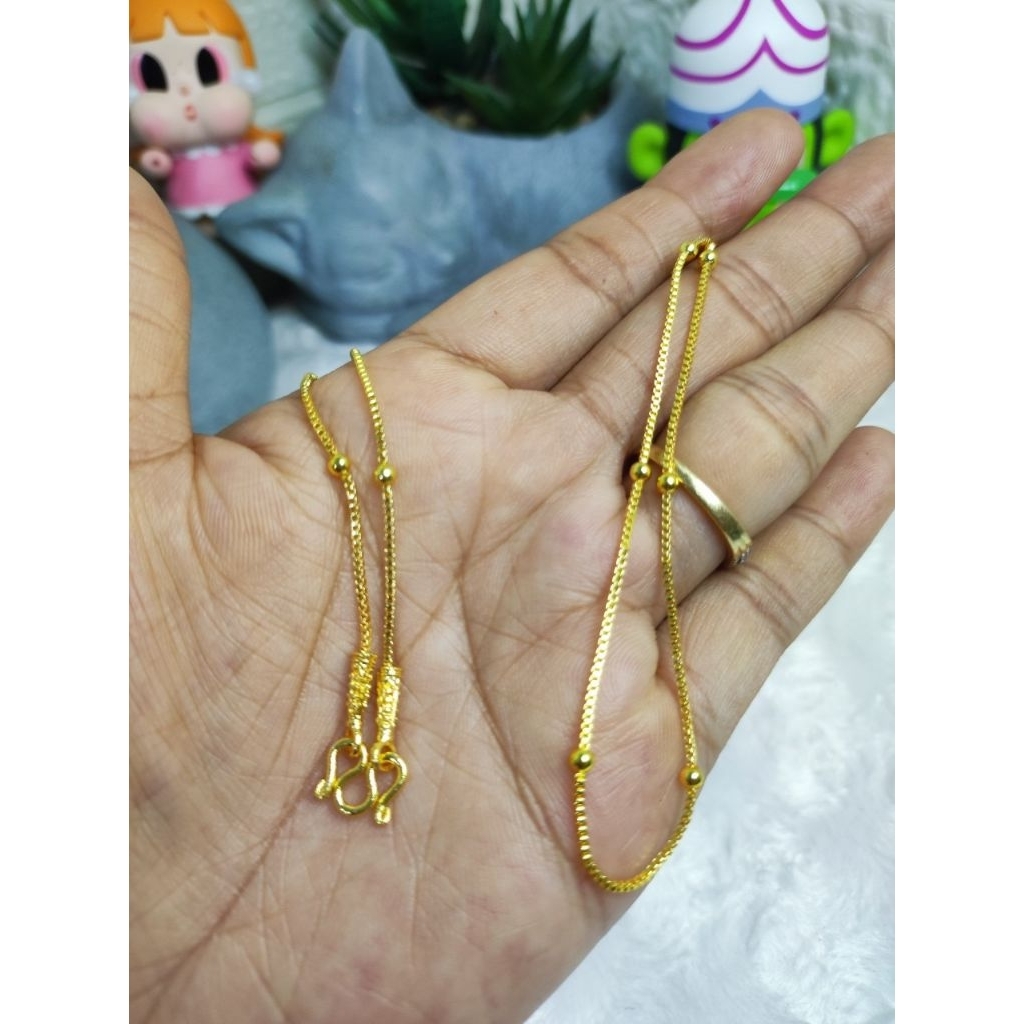 k66สร้อยทองบล็อคเหลี่ยมสลับกลมหนัก2สลึง งานสวยเหมือนจริงชุบทอง สร้อยชุบพรีเมี่ยมทำจากทองเหลือง