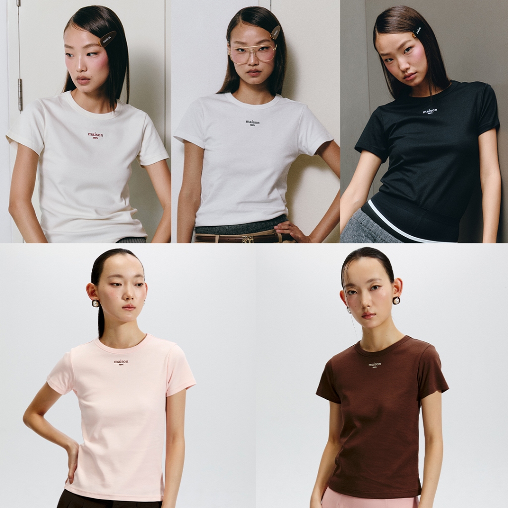 maison KEEPS | The Classic Original Logo Tee | เสื้อยืด ปักโลโก้