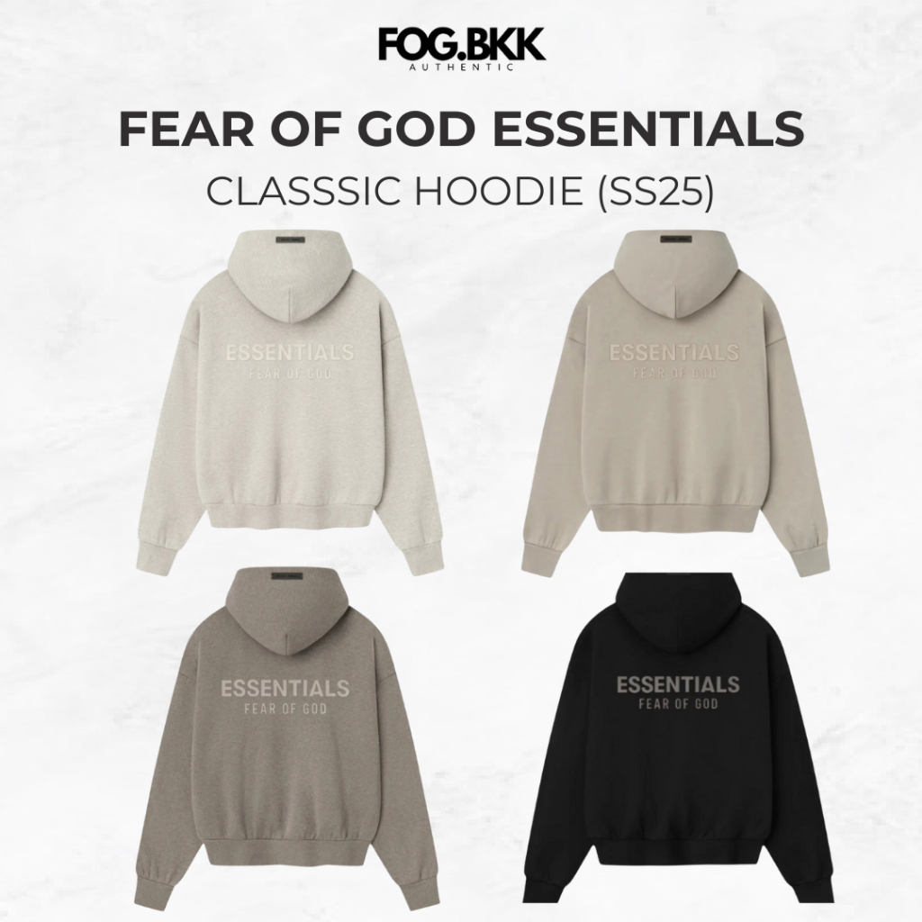 [ของเเท้]Fear of God Essential Hoodie SS25
