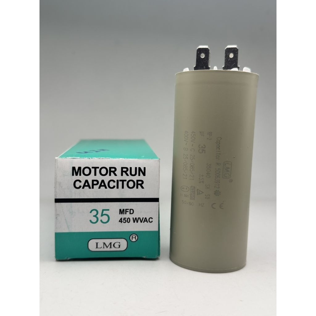 CAP RUN CAPACITOR  35UF 450V แบบปลั๊ก สินค้าใหม่